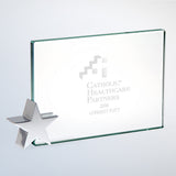 Achievement Award W/ Chrome Star Holder premium recognition award