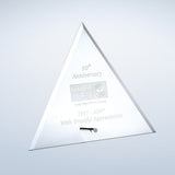 Beveled Triangle w/ Aluminum Pole premium recognition award