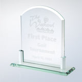 Vertical Arch W/ Aluminum Holder Base premium recognition award