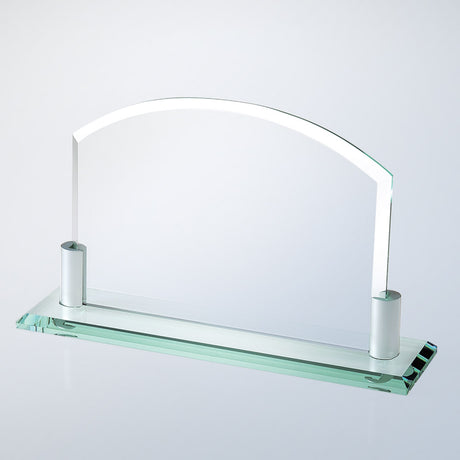 Horizontal Arch W/ Aluminum Holder Base premium recognition award