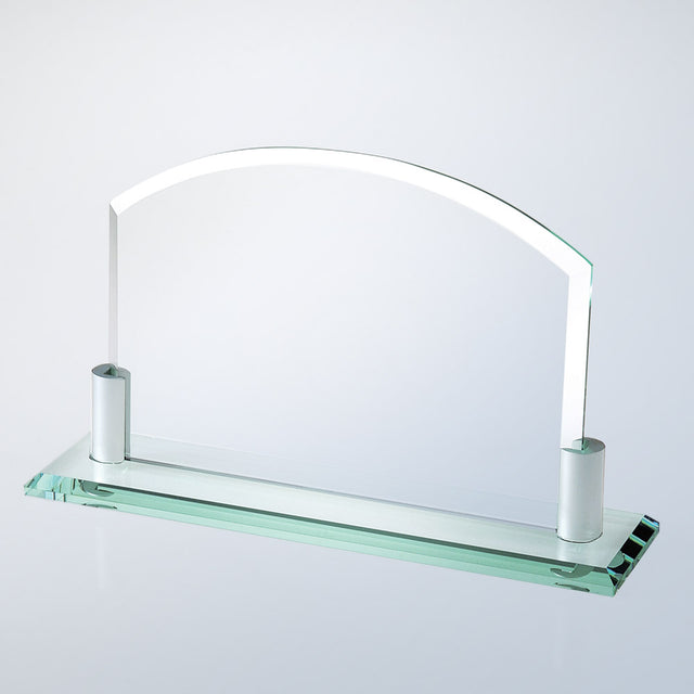 Horizontal Arch W/ Aluminum Holder Base premium recognition award