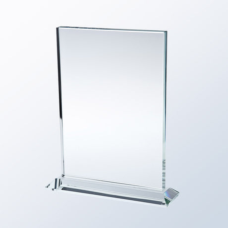 Starfire Clear Glass Vertical Rectangle w/ Base premium recognition award
