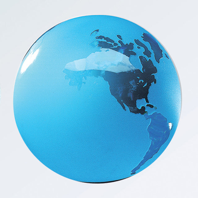 Glass Colored Globe-Flat Bottom premium recognition award