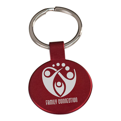 Round Metal Keychain