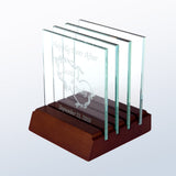 Square Glass Coaster premium recognition award