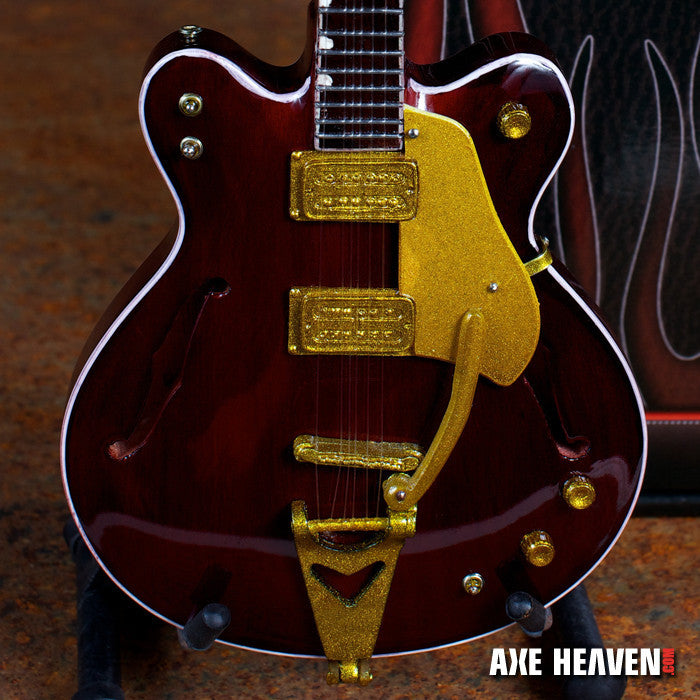 George Harrison Gretsch Country Gentleman Signature Rosewood Hollow Body Mini Guitar Replica Collectible
