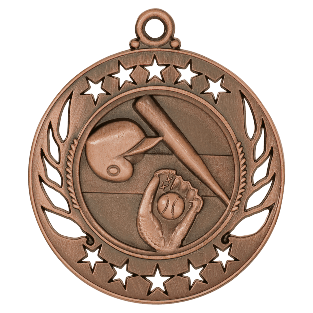 Baseball/Softball Galaxy Medal-Bronze 2 1/4"