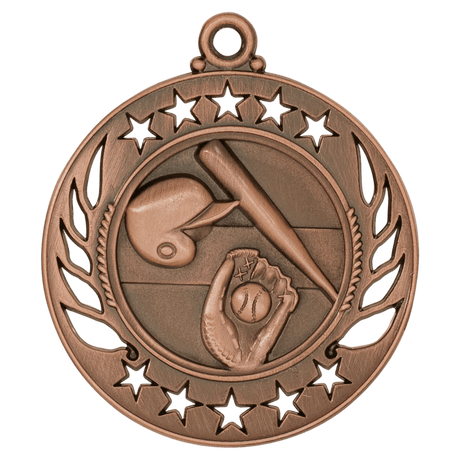 Baseball/Softball Galaxy Medal-Bronze 2 1/4"