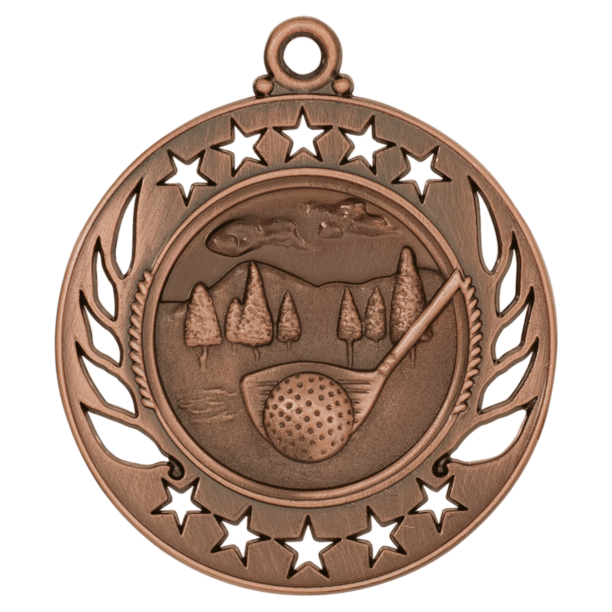 Golf Galaxy Medal-Bronze 2 1/4"