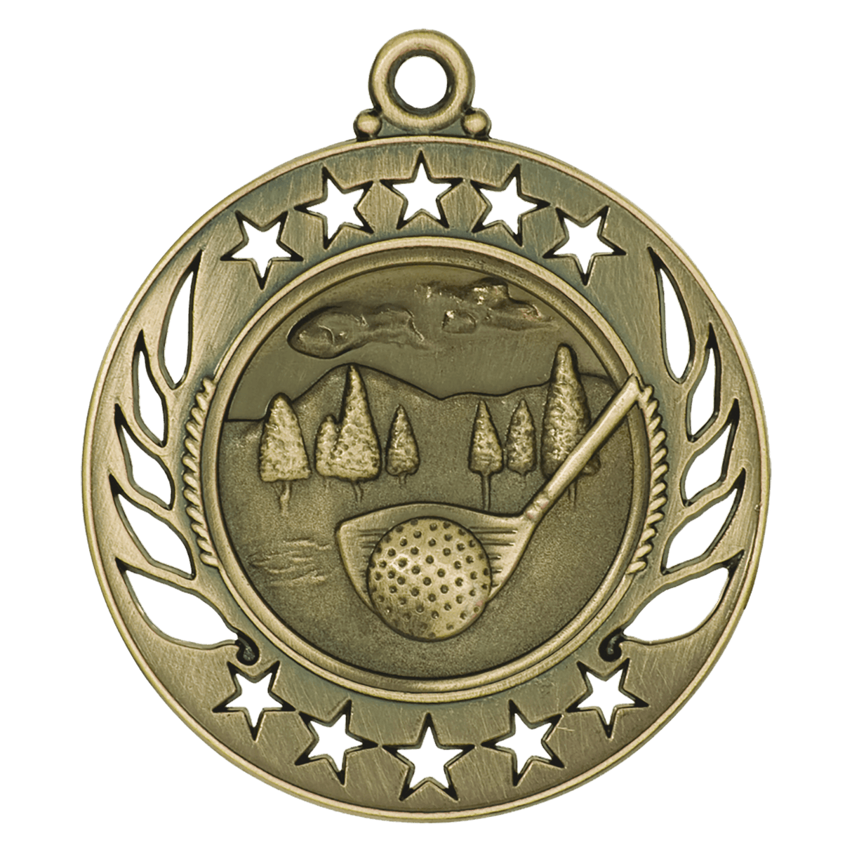 Golf Galaxy Medal-Gold 2 1/4"