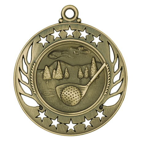 Golf Galaxy Medal-Gold 2 1/4"