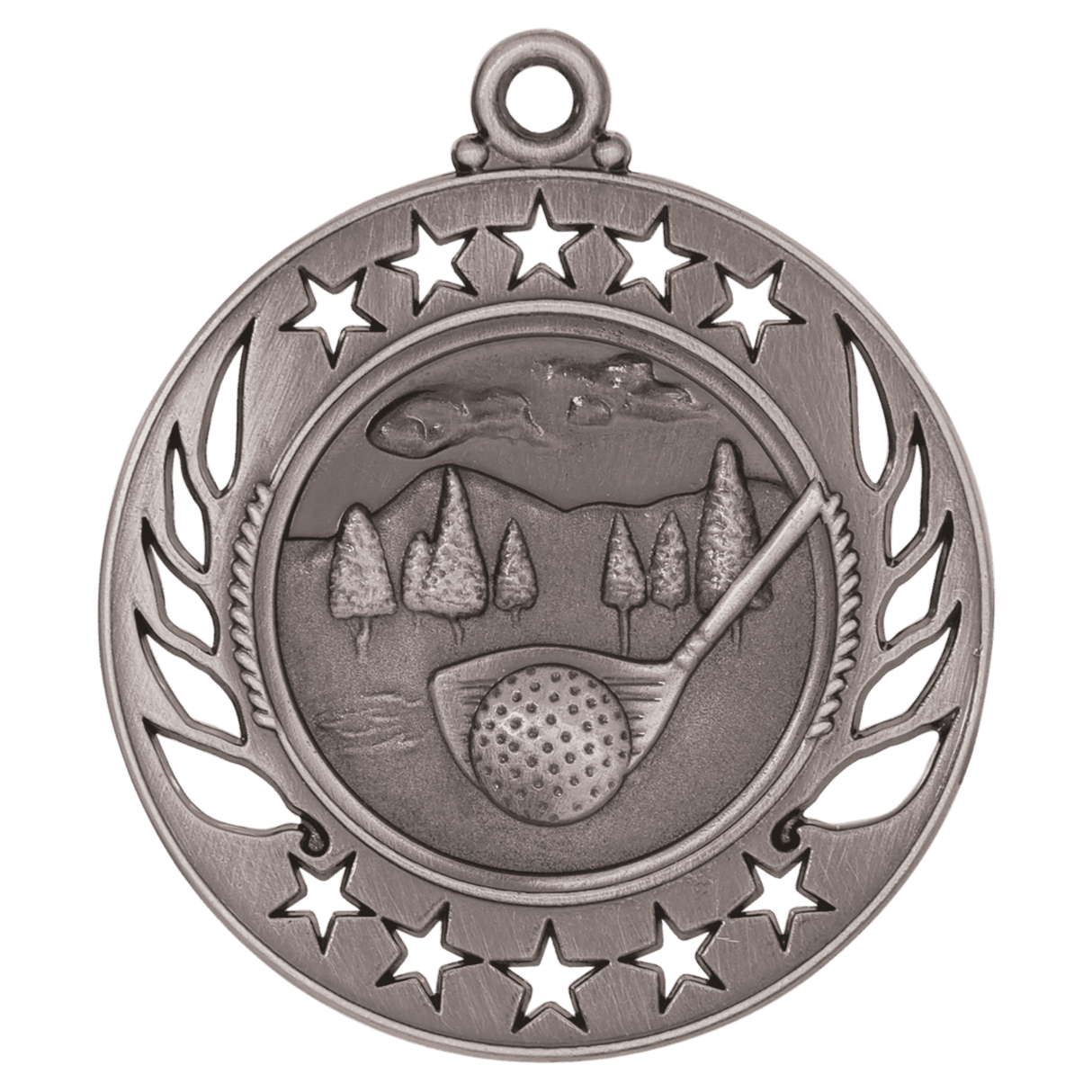 Golf Galaxy Medal-Silver 2 1/4"