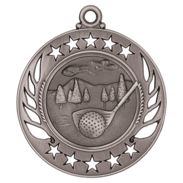 Golf Galaxy Medal-Silver 2 1/4"