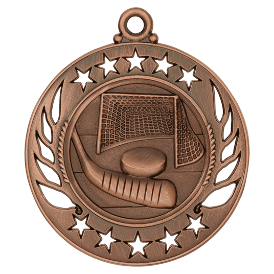 Hockey Galaxy Medal-Bronze 2 1/4"