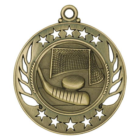 Hockey Galaxy Medal-Gold 2 1/4"
