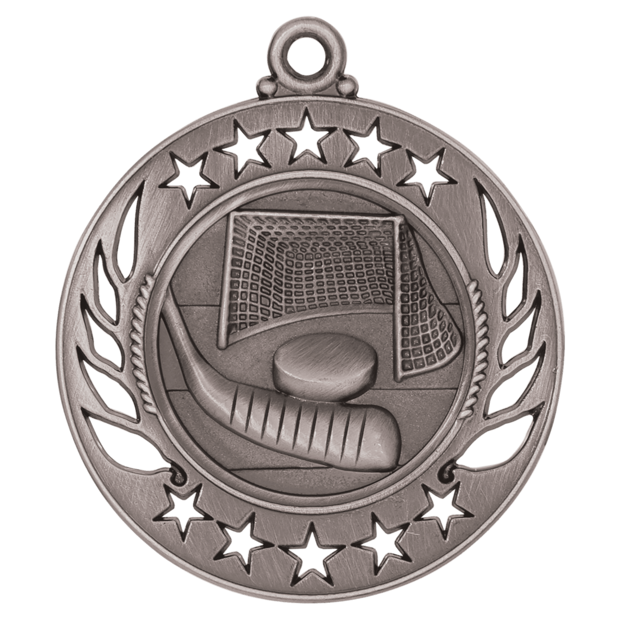 Hockey Galaxy Medal-Silver 2 1/4"