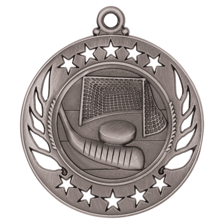 Hockey Galaxy Medal-Silver 2 1/4"