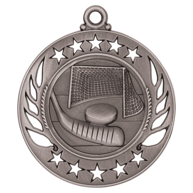 Hockey Galaxy Medal-Silver 2 1/4"