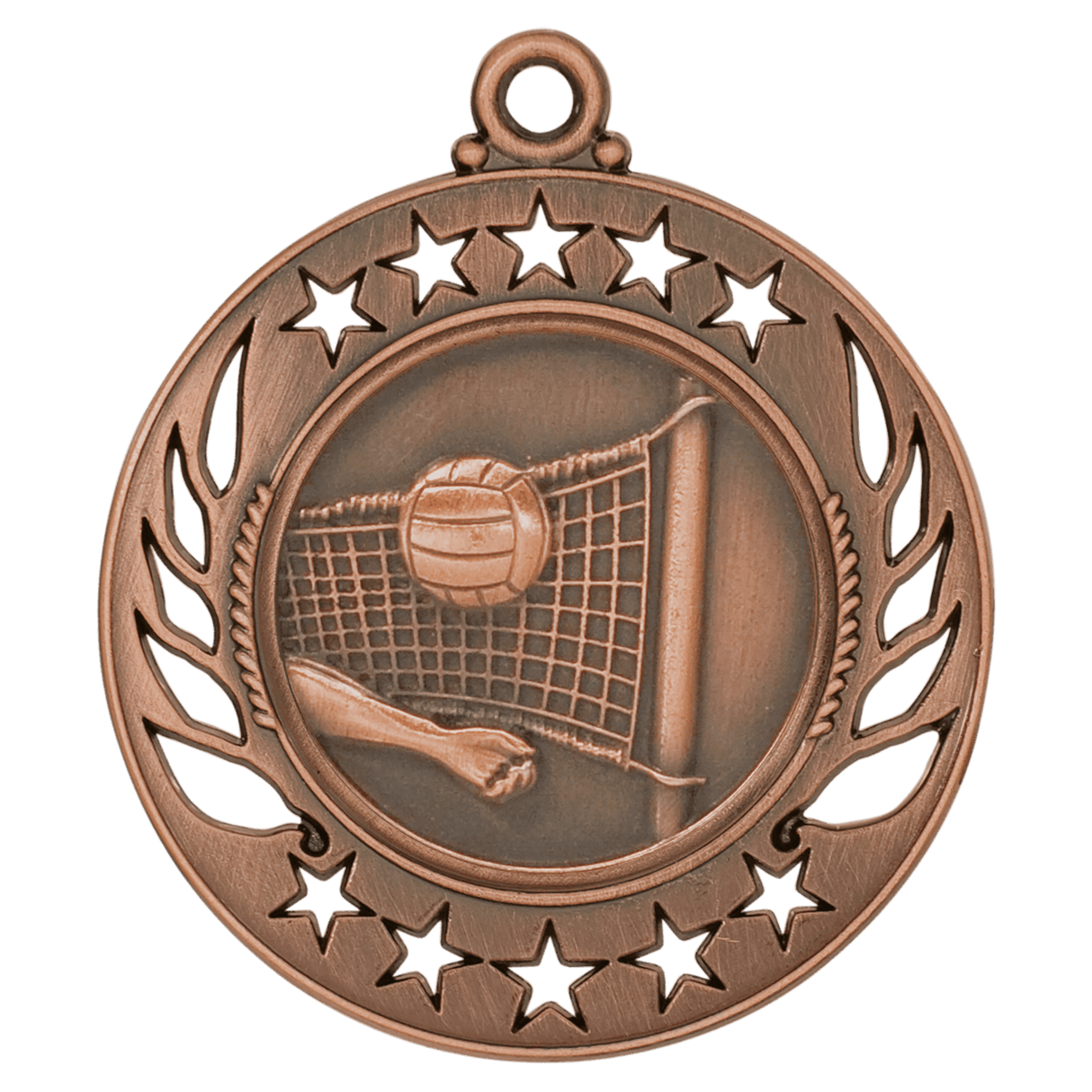 Volleyball Galaxy Medal-Bronze 2 1/4"