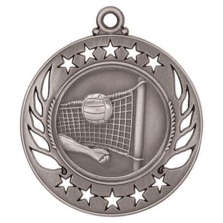 Volleyball Galaxy Medal-Silver 2 1/4"