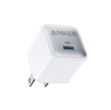 Anker Nano 20W USB-C charger for fast charging, shown with compact design and single USB-C port for mobile devices.