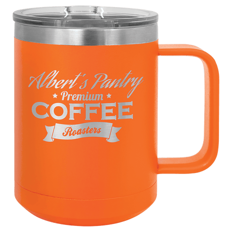 15 oz. Coffee Mug with Clear Slider Lid