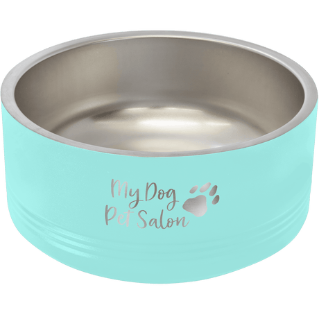 32 oz. Polar Camel Powder Coated Stainless Steel Medium Dog Bowl