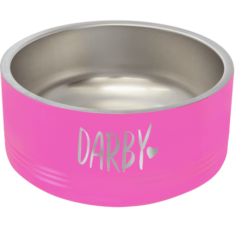 32 oz. Polar Camel Powder Coated Stainless Steel Medium Dog Bowl