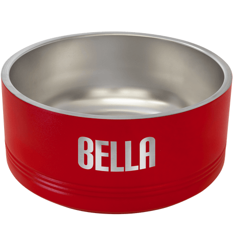 64 oz. Polar Camel Powder Coated Stainless Steel Large Dog Bowl