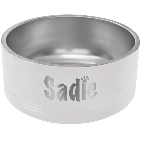 64 oz. Polar Camel Powder Coated Stainless Steel Large Dog Bowl