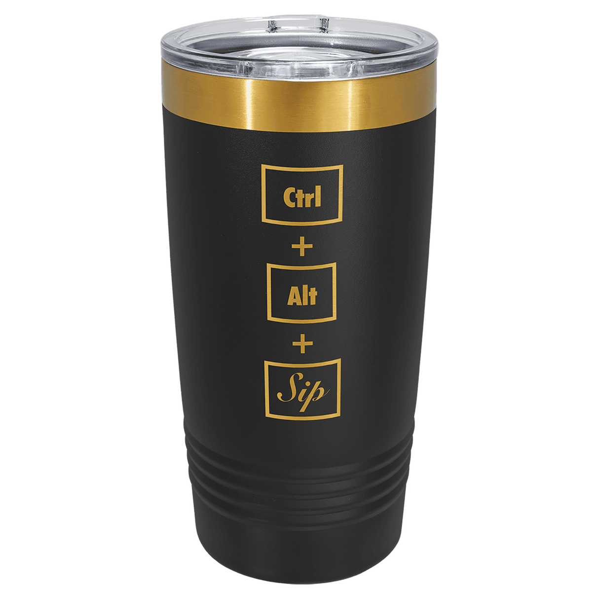Polar Camel 20 oz. Bright Gold ION-Plated Ringneck Tumblers