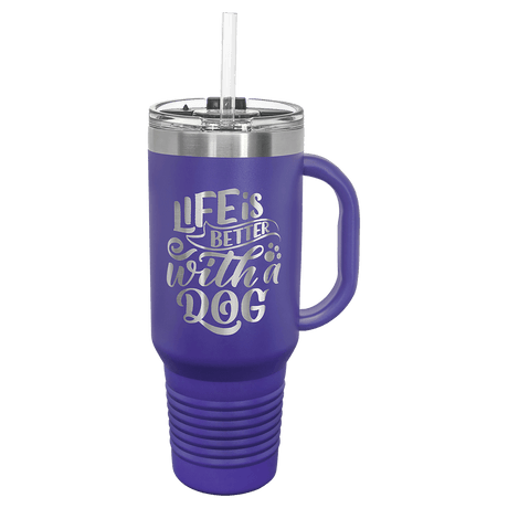 40 oz. Polar Camel Travel Mug with Straw and Snap Lid