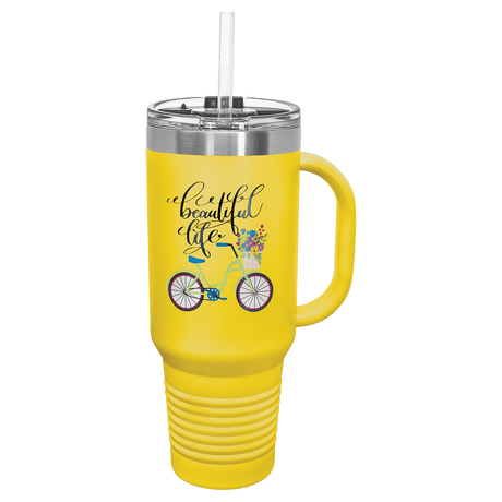 40 oz. Polar Camel Travel Mug with Straw and Snap Lid