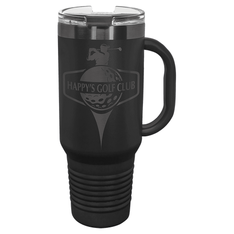 Polar Camel 40 oz. Ghost Black Travel Mugs