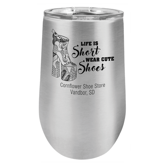 16 Oz. Polar Camel Vacuum Insulated Stemless Tumbler With Lid