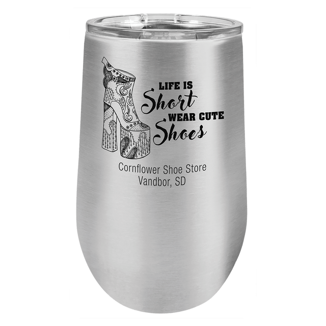 16 Oz. Polar Camel Vacuum Insulated Stemless Tumbler With Lid