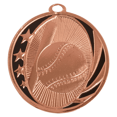 Baseball/Softball Midnight Star Medal-Bronze 2"