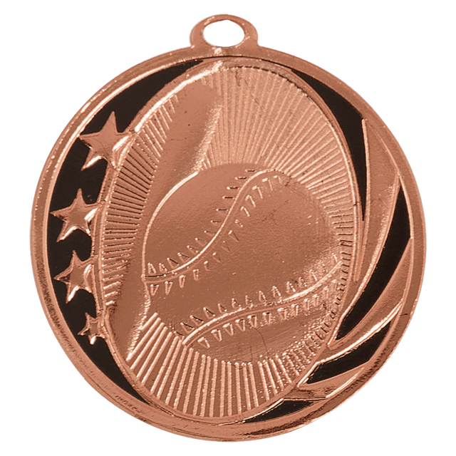 Baseball/Softball Midnight Star Medal-Bronze 2"