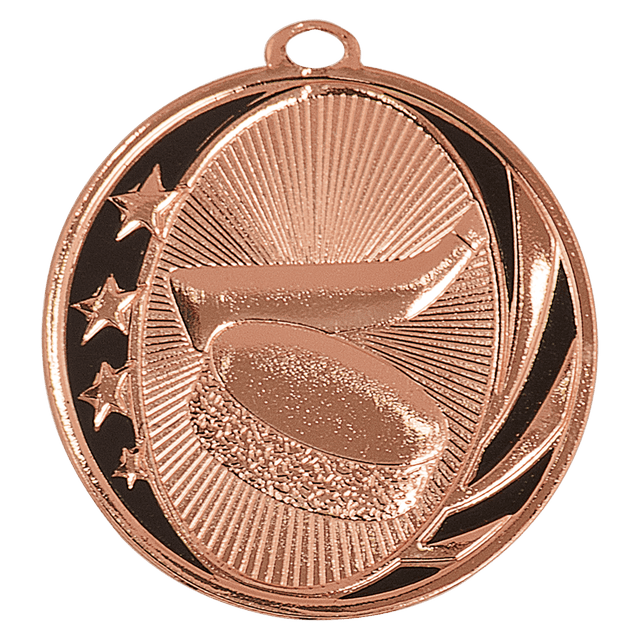 Hockey MidNite Star Medal-Bronze 2"