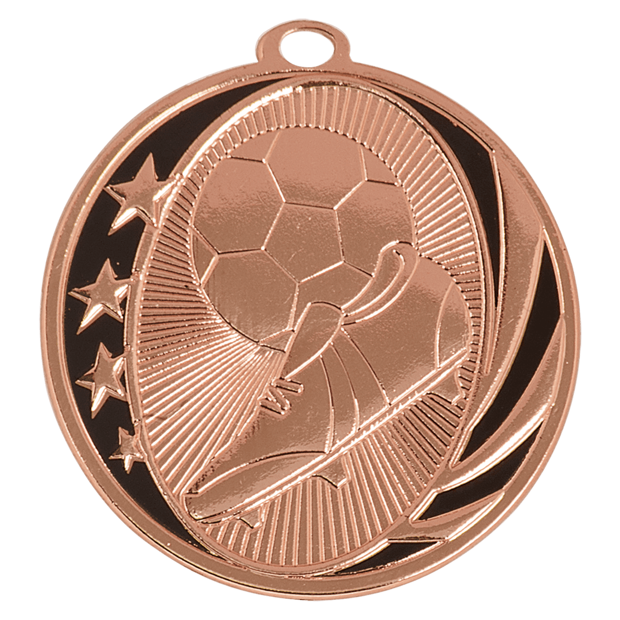 Soccer MidNite Star Medal-Bronze 2"