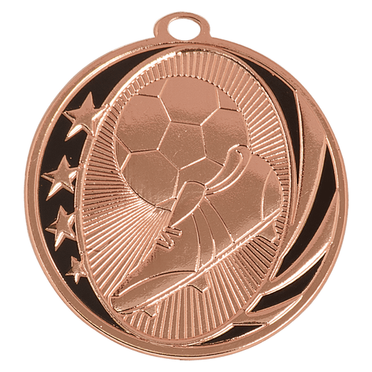 Soccer MidNite Star Medal-Bronze 2"