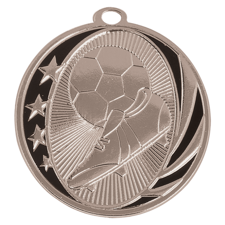 Soccer MidNite Star Medal-Silver 2"