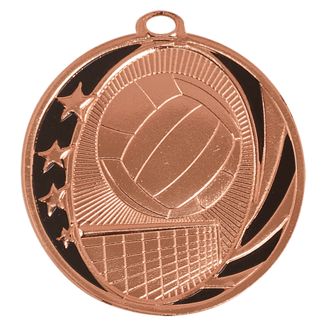 Volleyball MidNite Star Medal-Bronze 2"