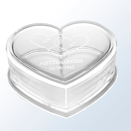 Acrylic Heart Box premium recognition award