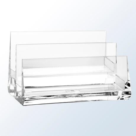 Acrylic 2-Tiered Business Card Holder premium recognition award