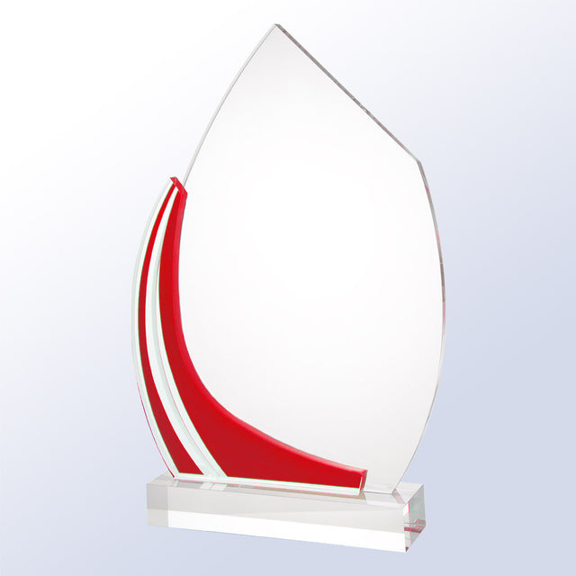 Acrylic Red Flame premium recognition award