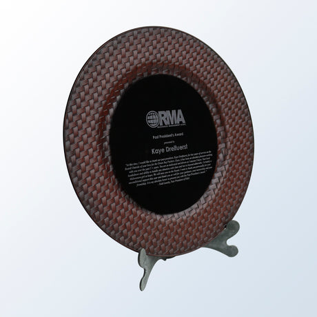 Round Plate Leather premium recognition award