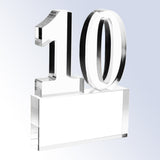 Number 10 Base Attached premium recognition award