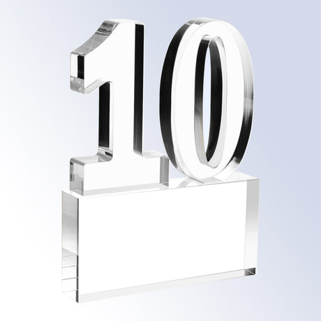 Number 10 Base Attached premium recognition award