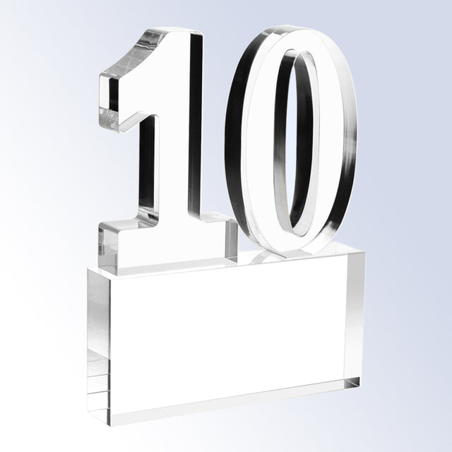 Number 10 Base Attached premium recognition award